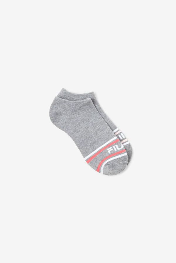 Fila Ponožky Svetlo Siva - Striped Toe No Show 6-Pack Vypredaj - Slovakia 53710-DPYA